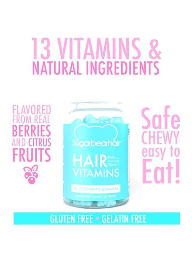 SugarBear Hair Vitamins - 60 Veg Gummies - Image 3